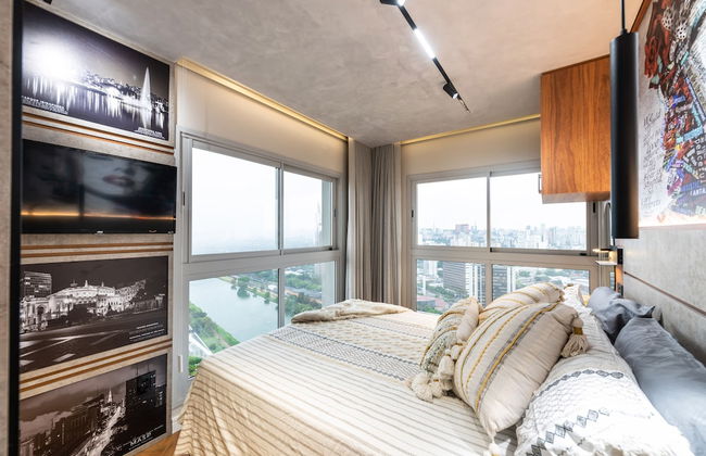 Stunning Views | Luxurious Apartment with Marginal Pinheiros View at River One Residencial by Okaeri Home Apartments - Foto 14