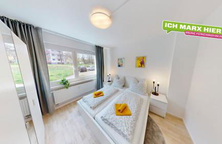 Praktisch eingerichtete Ferienwohnung, nur 5 Minuten bis zur Haltestelle Linie 5, WLAN - Foto 1