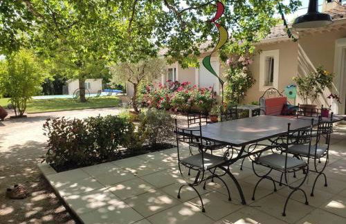 Le Mas des Cigales avec parc et grande piscine - Foto 7