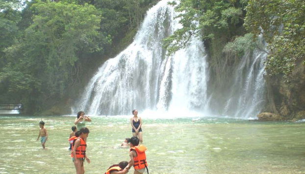 Un bel tuffo rinfrescante