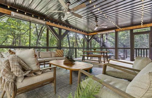 Secluded Luxe A Frame Lodge~ Hot Tub~ Fire Pit - Foto 37