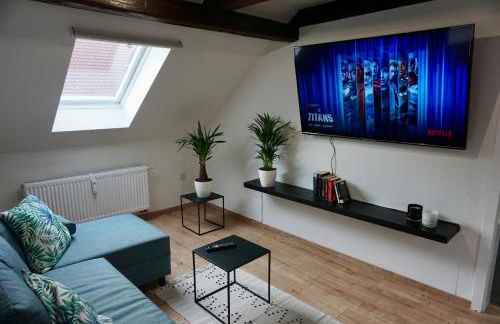 Wohlfühl-Oase in der Altstadt mit Wifi, XL Badewanne, voll ausgestatteter Küche, Hunde ohne Aufpreis, 17 min zur Messe, 3 min zum Schloss - Foto 3