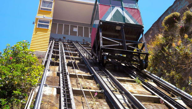 Montée en funiculaire