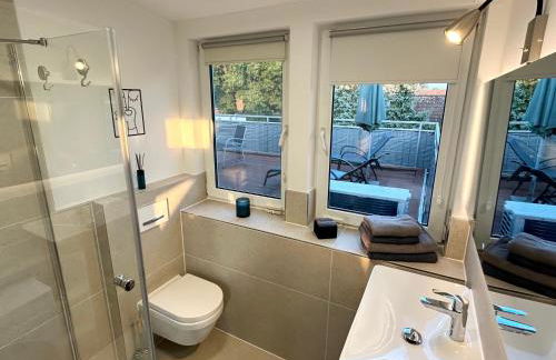 LGH-Moderne, ruhige Wohnung, Nähe zum Flughafen und Autobahn, 24h-self-check-in, vollausgestattet, DisneyPlus, Waschmaschine - Foto 5