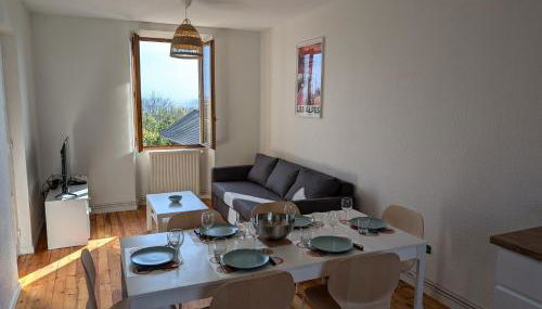 Appart 65m2 avec 2 chambres dans ferme rénovée - Parking gratuit - Grande vue montagnes - Foto 5