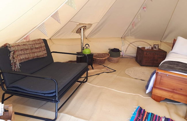 6m xl Bell Tent With log Burner, Near Whitby - Foto 5