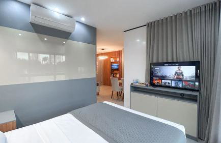 Estúdio Luxuoso no Vertigo com Smart TV na Cama - Foto 10