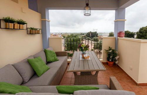 Ático con terraza-solárium y piscina 4-6 personas WIFI A/C - Foto 19