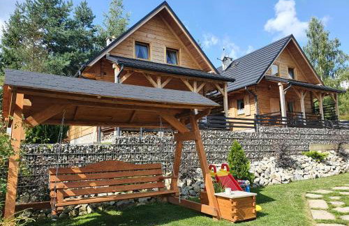 Borowikowe Zacisze drewniane domy z kominkami - Foto 28