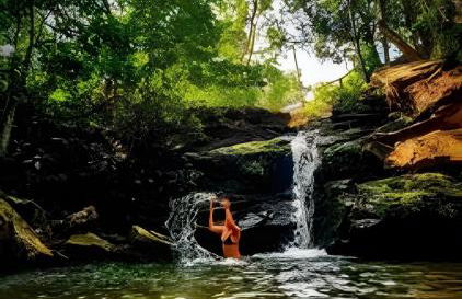Chalé Mirante, piscina, cachoeira, lago e vista espetacular em Alexânia Goiás - Foto 16