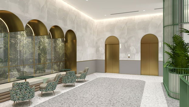 Coin salon dans le hall