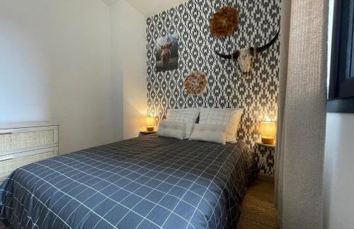 Duplex en rez-de-chaussée avec cour intérieure privée, proche de la mer, WIFI - Foto 10