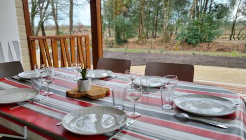 Chalet 19 Cosy bord de Lac, dans domaine avec piscine couverte accueil 4 voyageurs LOUMAELOU - Foto 3, Garden view