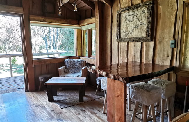 Wonderful Rustic Cabin 2, With Native Logs, on the Banks of the Trancura River - Foto 23