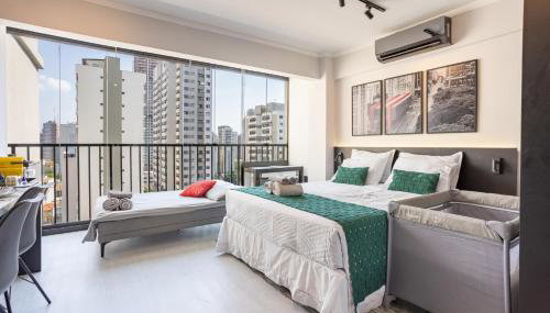 Studio 1503 Novíssimo Automatizado ao lado do Allianz Parque - Foto 2, towels