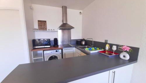 Port Horizon - T3 terrasse vue port climatisé piscine WIFI résidence Escale Port - Foto 5