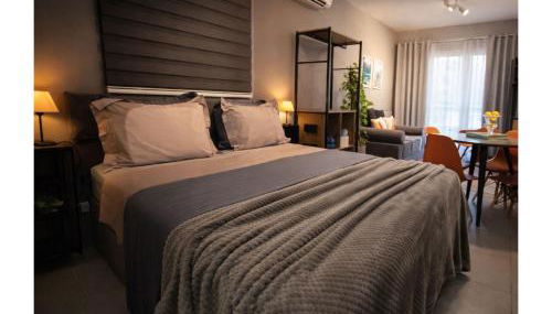 Varanda Mar - Estúdio com Varanda - 100m da Praia - Boqueirão - Foto 1, locker