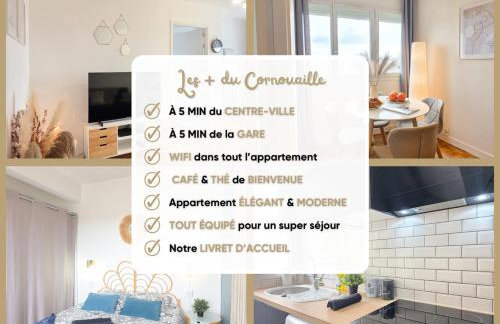 Le Cornouaille - Central, Élégant & 5m Gare - Foto 3