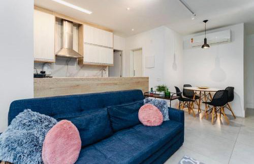 LEBLON INN RESIDENCIAL LUXUOSO com PISCINA, rooftop, academia, sauna, Varanda dentro do apt com VISTA DESLUMBRANTE, limpeza diária estilo hotel , cozinha completa 50 metros do posto 12 pauloangerami DFL15 - Foto 23