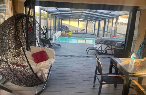 L'Aurore Love Room de prestige jacuzzi sauna piscine chauffée cuisine - Foto 61