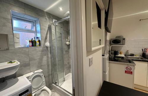 1st Studio Flat With full Private Toilet And Shower With its Own Kitchenette in Keedonwood Road Bromley A Fully Equipped Independent Studio Flat - Photo 63