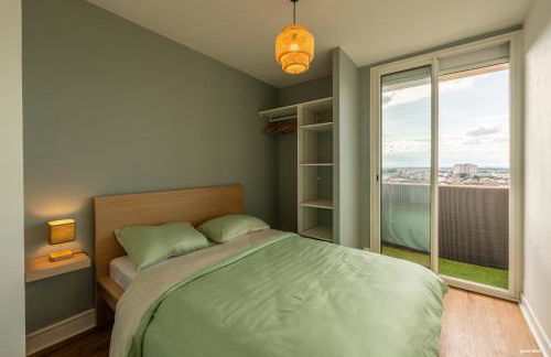 Toulouse Appartment 3 bedrooms balcony panoramic view - 10 min Train station & Metro - Foto 8