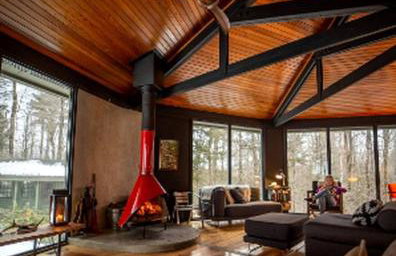 Imaginative Octogonal Glass Treehouse on Seven Private Acres near Great Barrington, MA - Foto 3