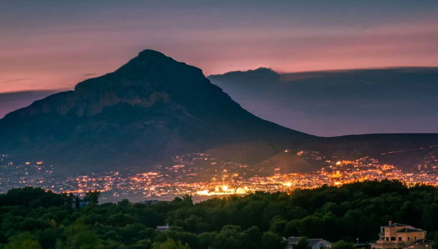 Panorámica de Jávea por la noche