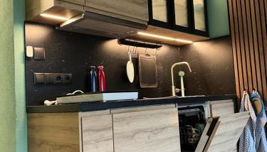 Allgäu Apartments Hüs 4 Ferienwohnung mit Self-Checkin - Photo 4, stove, dishwasher