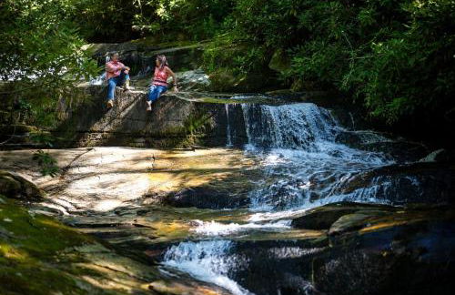 Secluded Glamping Tree Tent with Outdoor Soaking Tub & Private Pizza Oven Near Waterfalls, Zirconia, NC - Foto 29