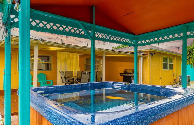 Tropical House Pool Table Jacuzzi Nearby Beach - Foto 33