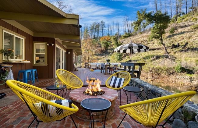 Sonoma Creek Haven Hot Tub Firepit Creekside Views Near Kenwood Wineries - Foto 3
