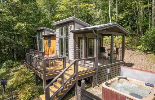 High Hollow Cottage Modern Tiny Home with Hot Tub - Foto 16