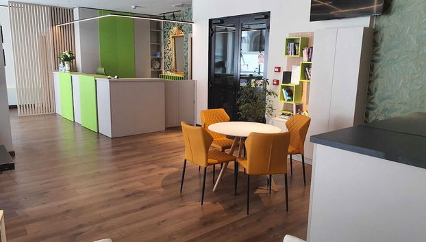 Zona de estar del vestíbulo