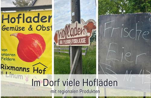 Landloft Linum - Ausgebaute Scheune mit Aussicht, Naturpool, Kamin, Sauna, Luxusausbau, handverlesene MidCentury Möbel & Kunst - Photo 80