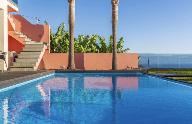 With Pool and Superb sea View - Villa Candelária - Foto 29