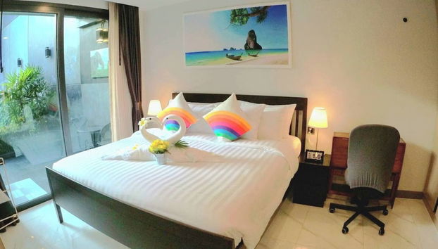 B208 - 1 Bdr Condo With Pool Access Ao Nang Beach - Foto 4, Habitación