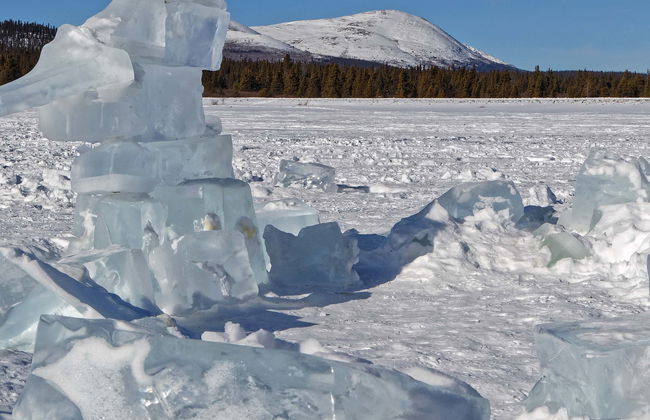 Pesca sul ghiaccio a Whitehorse e tour con racchette da neve - Foto 1