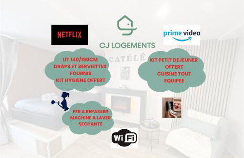 LE CATELE - Studio RIOM - 3 pers - Vulcania - Puy de Dôme - Proche Clermont Ferrand - Foto 3