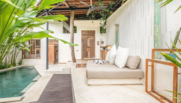 BA Villa 3 1BR Serene 1BR Villa 800 to Echo Beach With Pool - Foto 3, Habitación