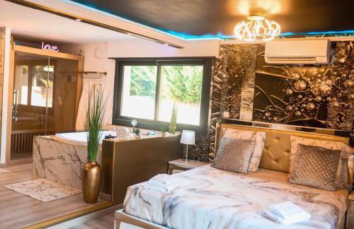 L'Aurore Love Room de prestige jacuzzi sauna piscine chauffée cuisine - Foto 11