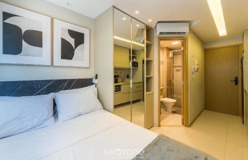 Aptos completos com lazer a poucos minutos da praia HFOs - Foto 20