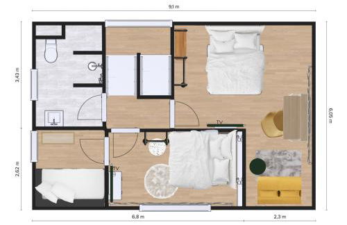 Xzllenz - 4 Schlafzimmer, Zentral, Parken, U-Bahn, 2 Bäder, 4 Smart-TV, optional Einzelbett - Foto 25