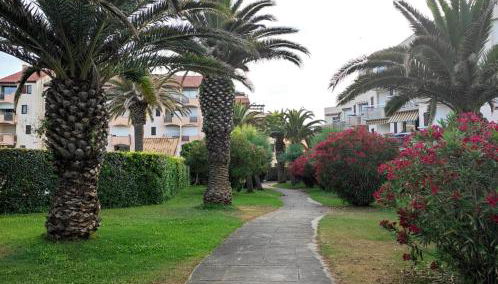 Capitelles : Studio vue mer en residence avec Piscine - Foto 5, Garden