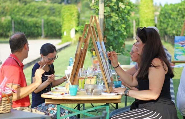 Laboratorio di pittura tra i vigneti + Degustazione di vino - Foto 8