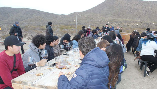 Dégustation de vins dans le Cerro Colorado