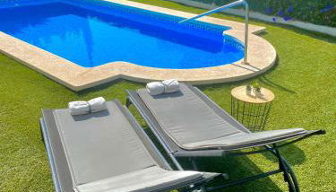 Chalet con piscina privada en Alcocebre - Foto 5, Garden, sunbed, Garden view