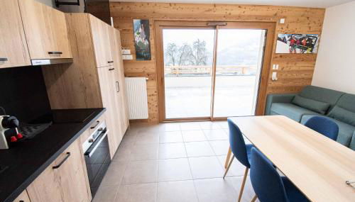 Dans résidence neuve LE SNOW ROC sur les pistes, grand studio cosy 5 pers avec terrasse panoramique, SAUNA, WIFI - Foto 5