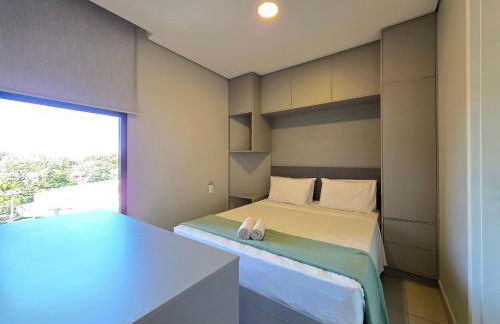 Flat novo e moderno, 4 pessoas ao lado do Paraguai - Foto 32