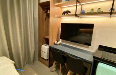 Studio 509 - Lindo studio ao lado do metro e shopping com Alexa - Foto 7